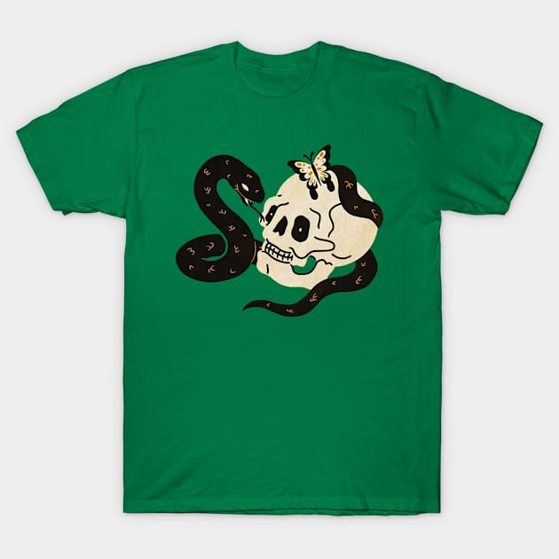 bone witth snake T-Shirt by The Skull Reserve Design.Official